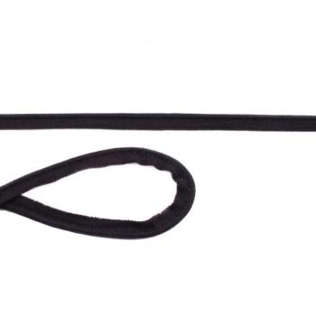 Baumwoll Jersey Paspelband Breite 10 mm Schwarz